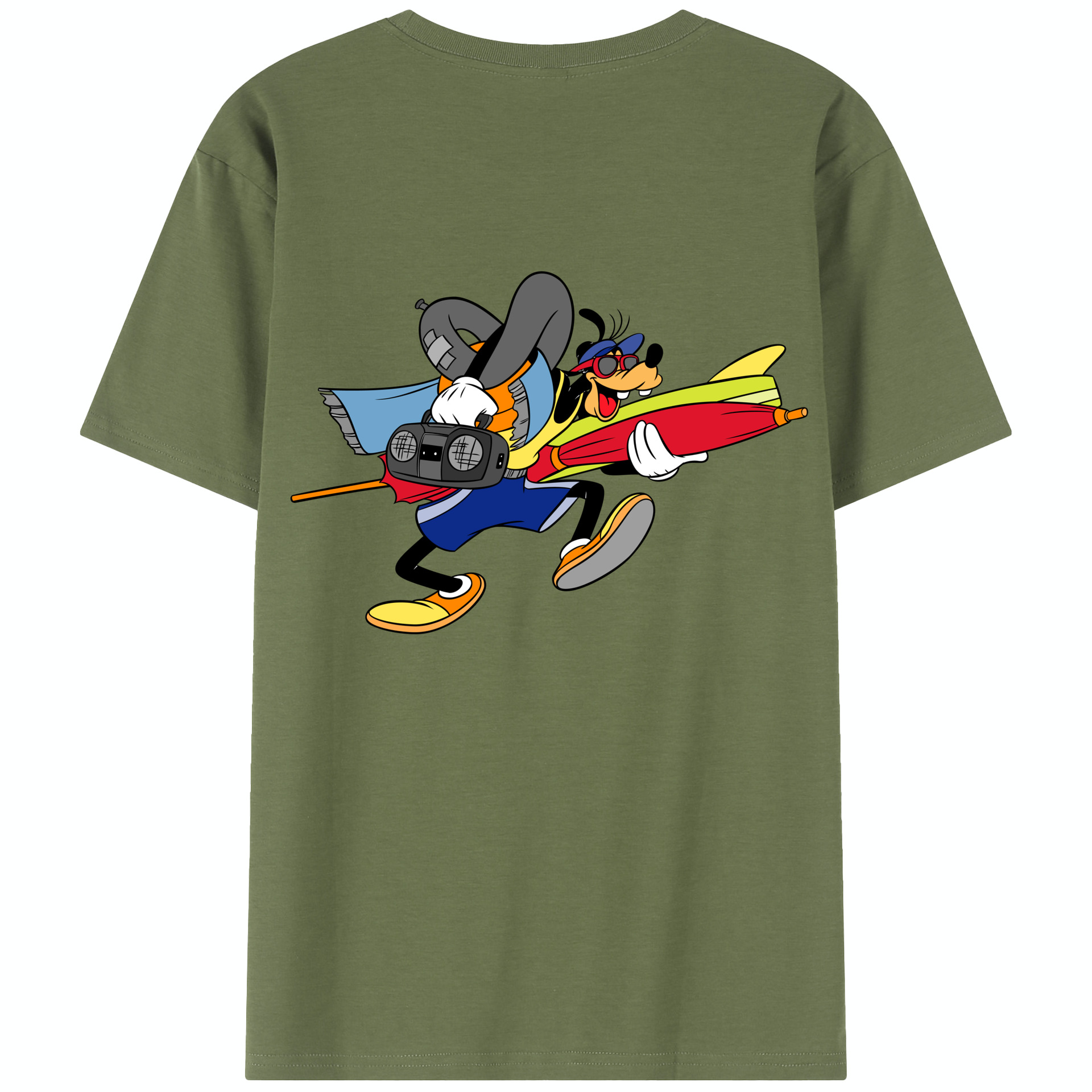 （画像用） ミッキーマウス Mickey Mouse 綿100％半袖Tシャツ（背面プリント）